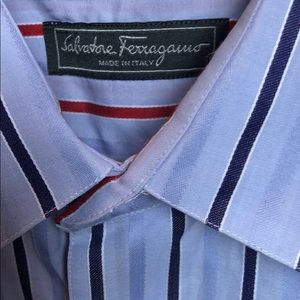 Salvatore Ferragamo Men’s Button Down Dress Shirt